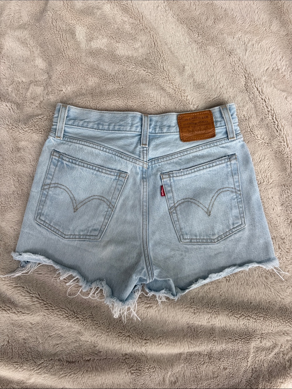 Levi’s High Rise Wedgie Denim Shorts